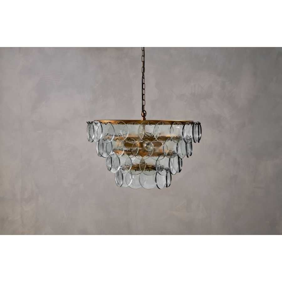 Nkuku Kagitha Chandelier - Antique Brass