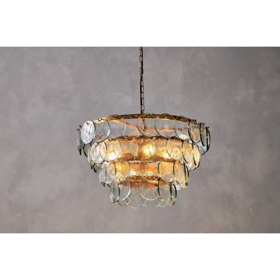 Nkuku Kagitha Chandelier - Antique Brass