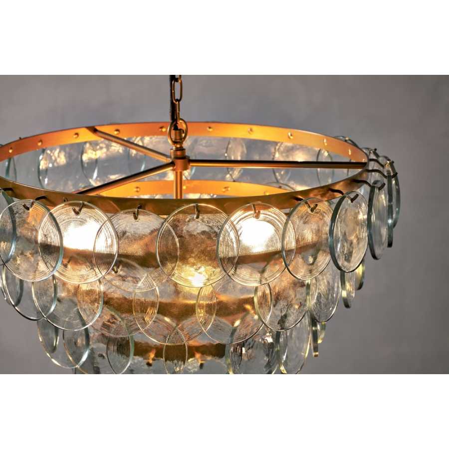 Nkuku Kagitha Chandelier - Antique Brass