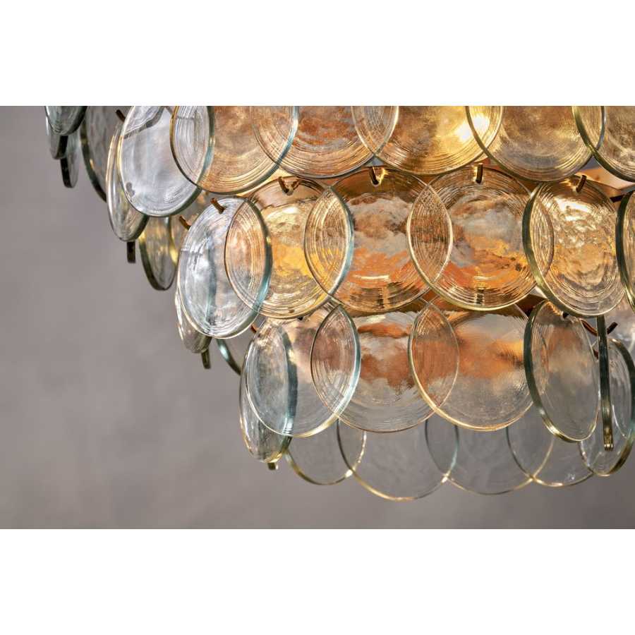 Nkuku Kagitha Chandelier - Antique Brass