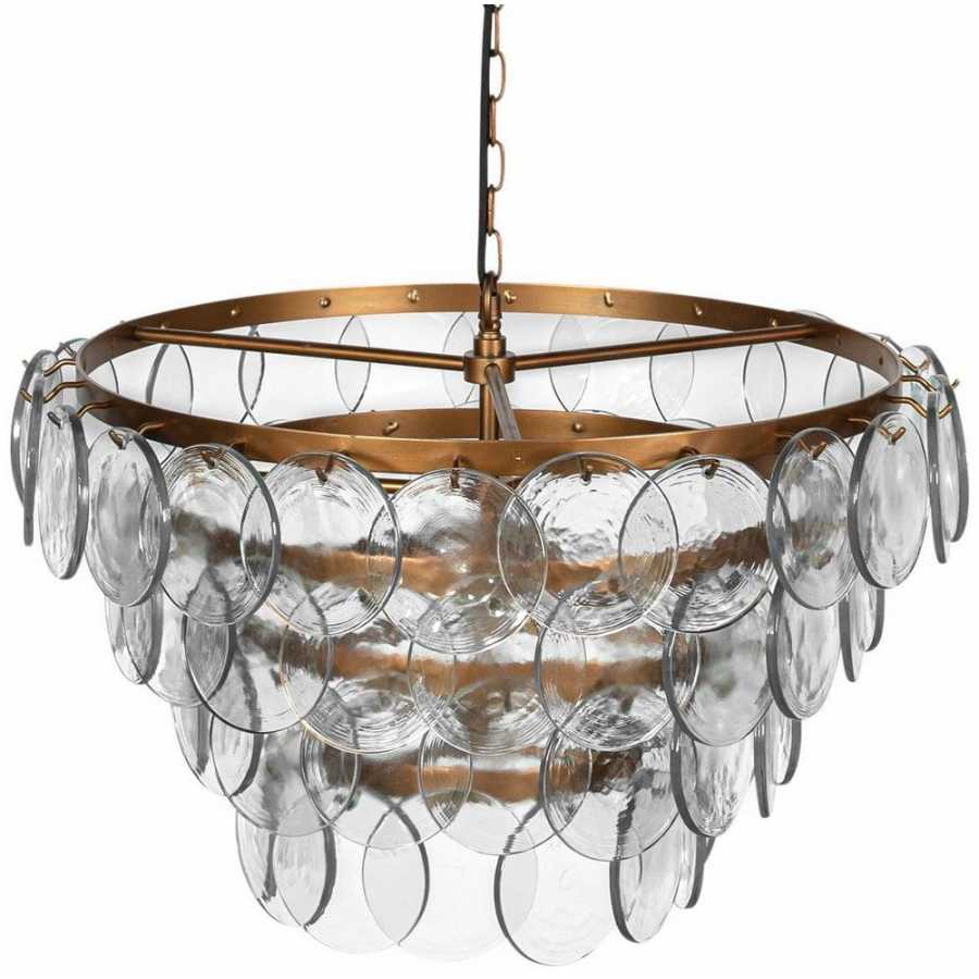 Nkuku Kagitha Chandelier - Antique Brass