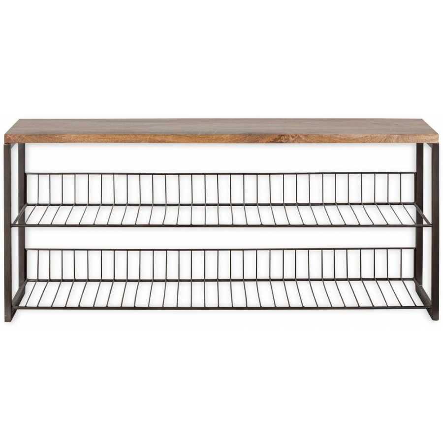 Nkuku Kiyoma Low Shoe Rack - Natural