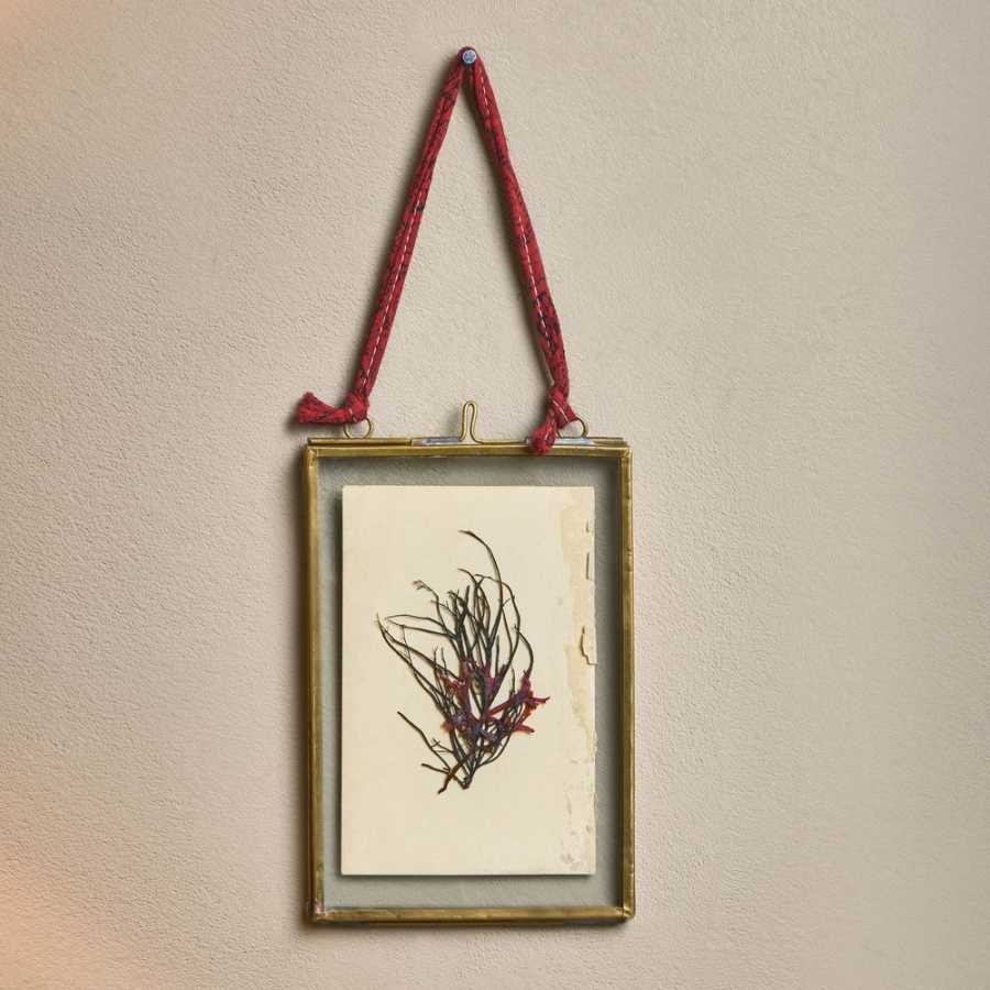 Nkuku Kiko Rectangular Wall Frame - Antique Brass - Extra Small