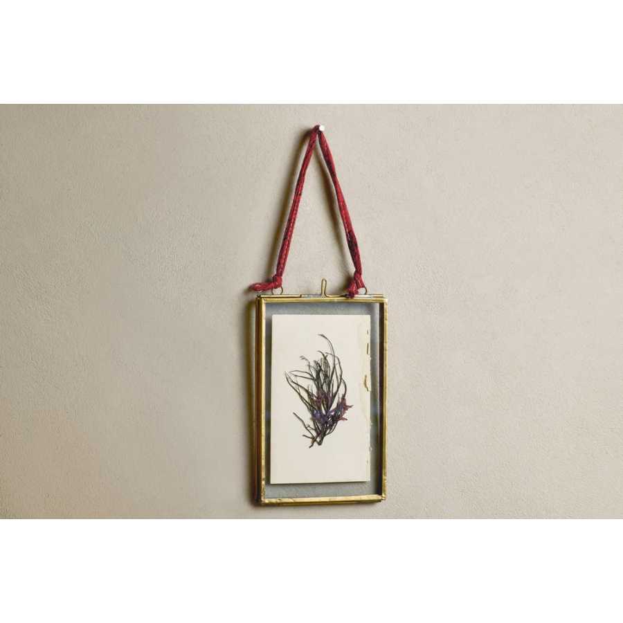 Nkuku Kiko Rectangular Wall Frame - Antique Brass - Extra Small