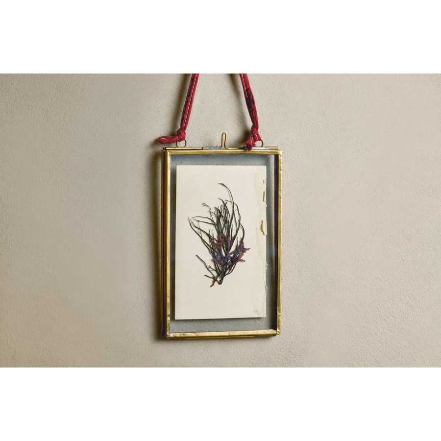 Nkuku Kiko Rectangular Wall Frame - Antique Brass - Extra Small