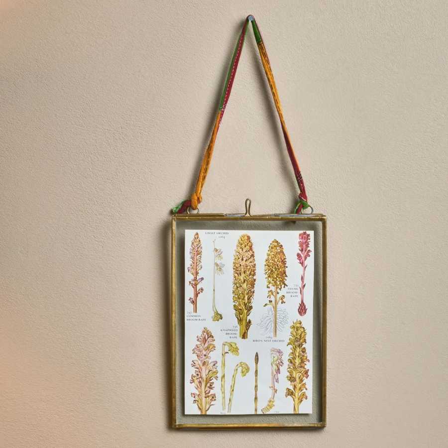 Nkuku Kiko Rectangular Wall Frame - Antique Brass - Medium