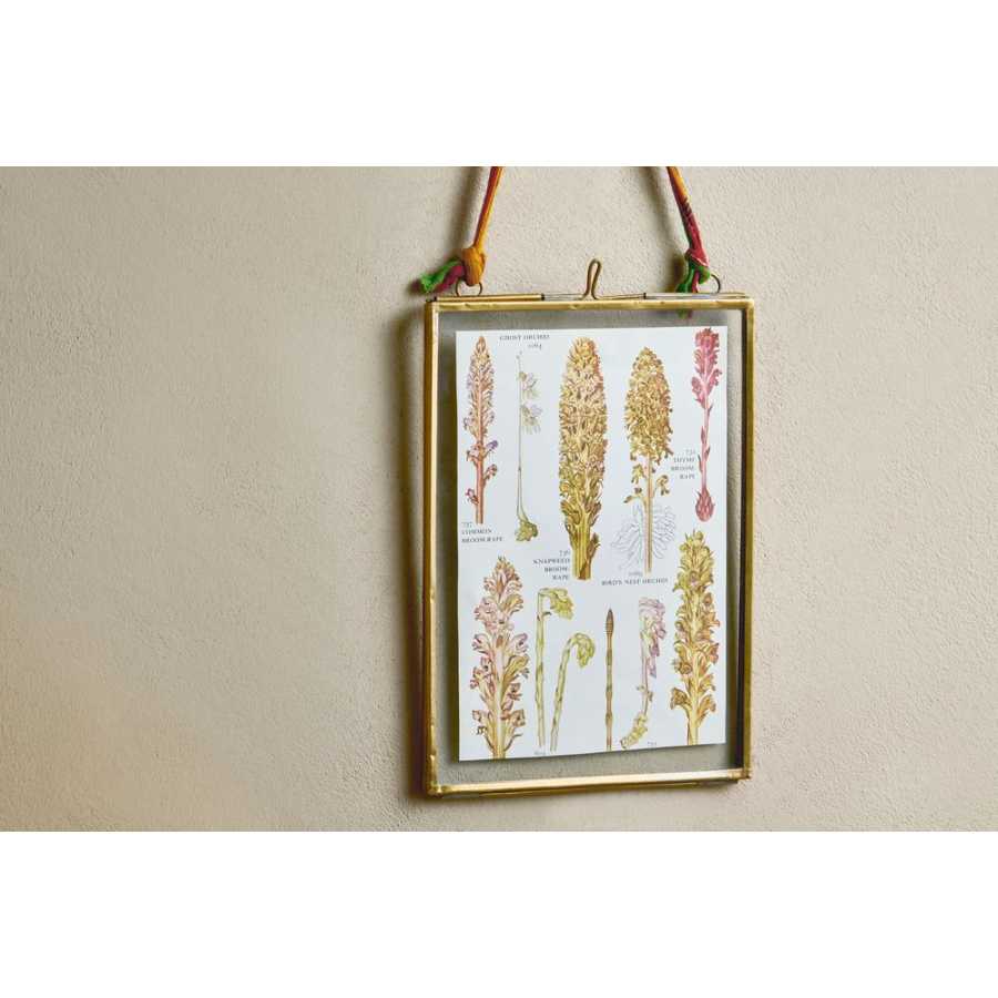 Nkuku Kiko Rectangular Wall Frame - Antique Brass - Medium