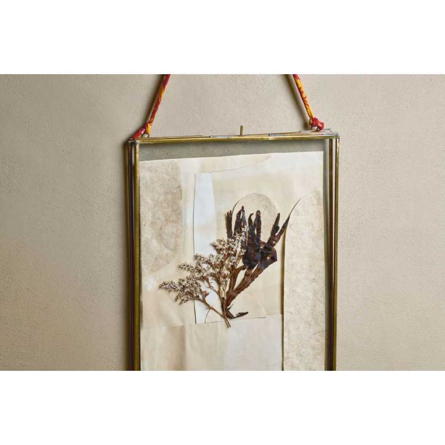 Nkuku Kiko Rectangular Wall Frame - Antique Brass - Extra Large