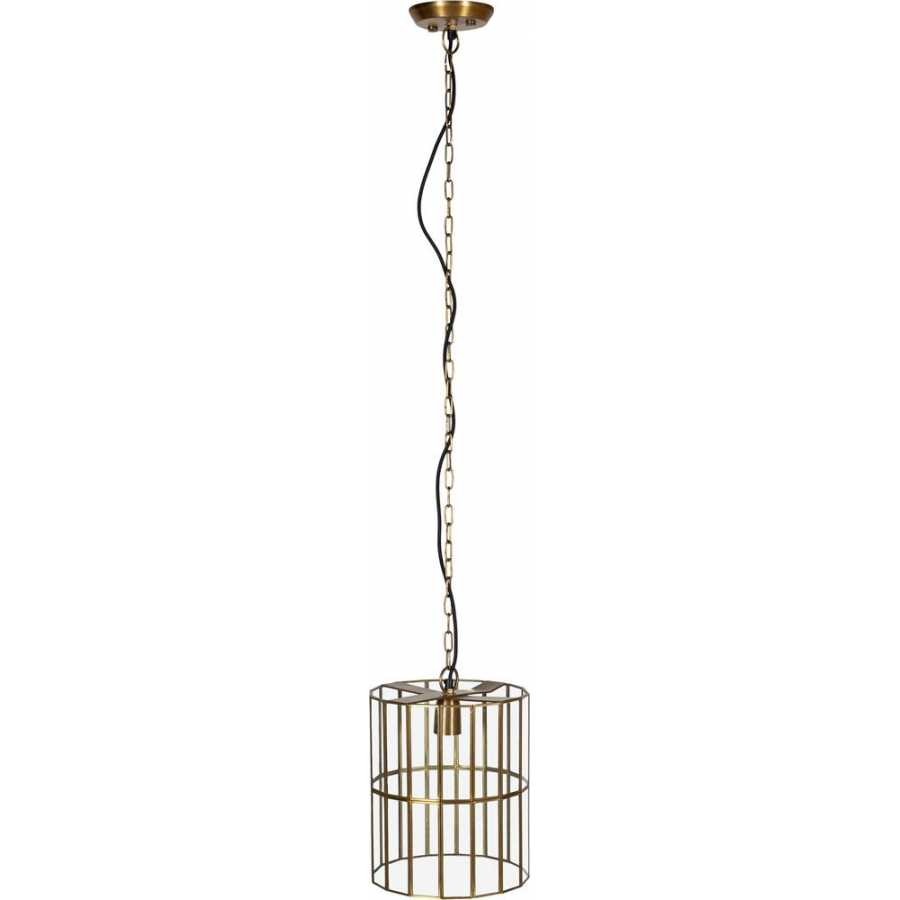 Nkuku Kirindi Pendant Light - Antique Brass