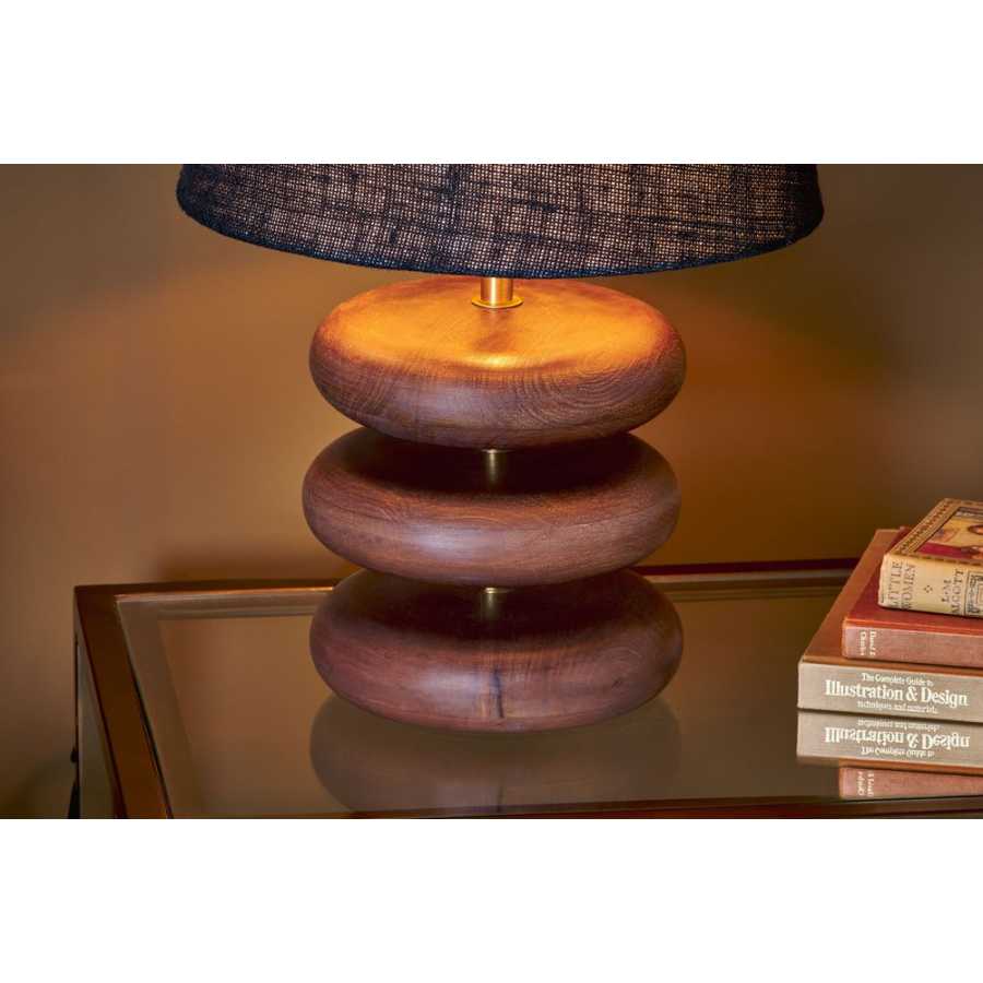 Nkuku Kankad Table Lamp Base - Dark Stain