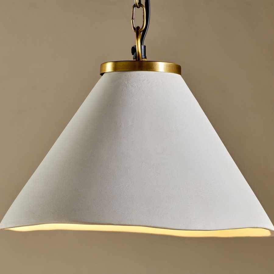 Nkuku Kiara Pendant Light - Antique Brass