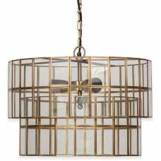 Nkuku Kirindi Chandelier - Antique Brass