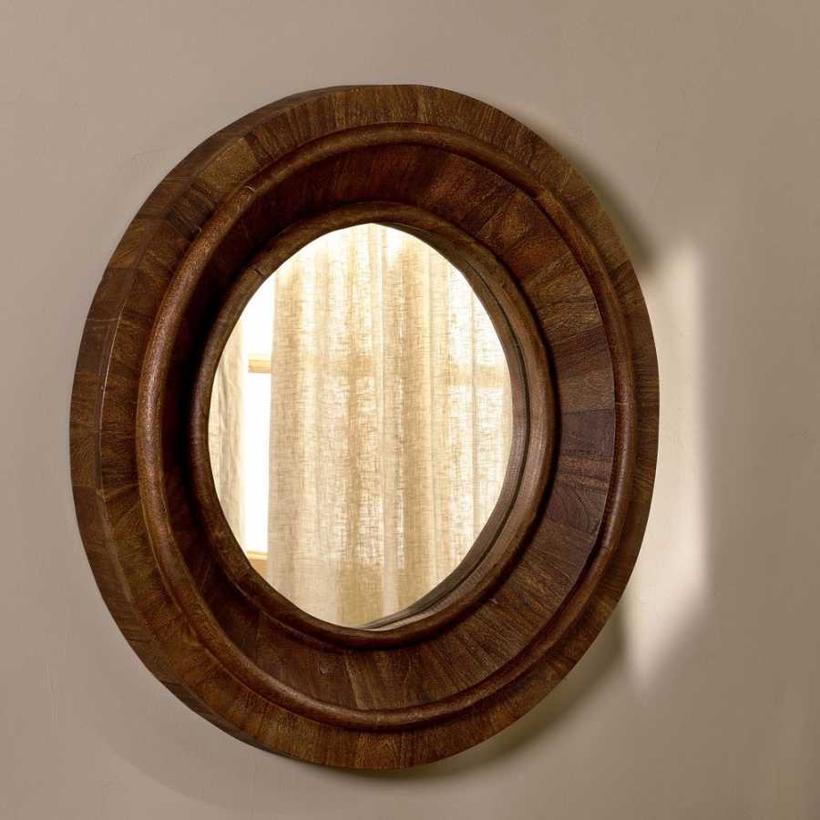 Nkuku Kayia Wall Mirror - Walnut