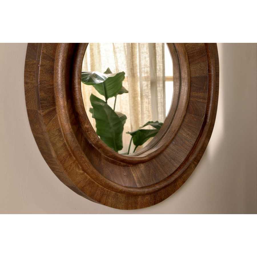 Nkuku Kayia Wall Mirror - Walnut