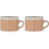 Nkuku Kai Mugs - Set of 2 - Terracotta