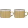 Nkuku Kai Mugs - Set of 2 - Mustard