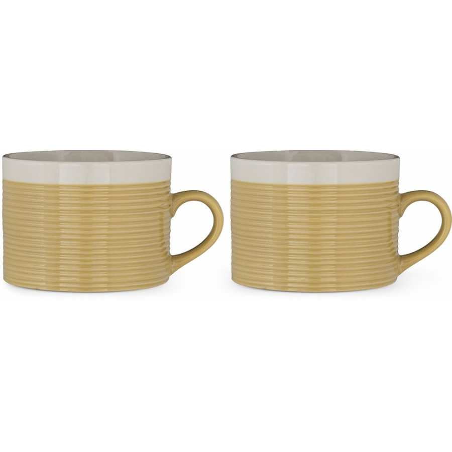 Nkuku Kai Mugs - Set of 2 - Mustard