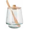 Nkuku Kali Tall Storage Jar - Natural & Clear