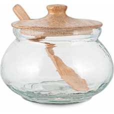 Nkuku Kali Storage Jar - Natural & Clear