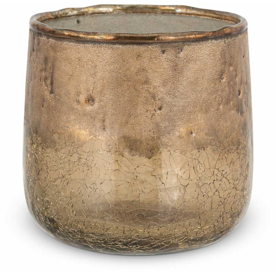 Nkuku Konara Tealight Holder - Copper Smoke - Small