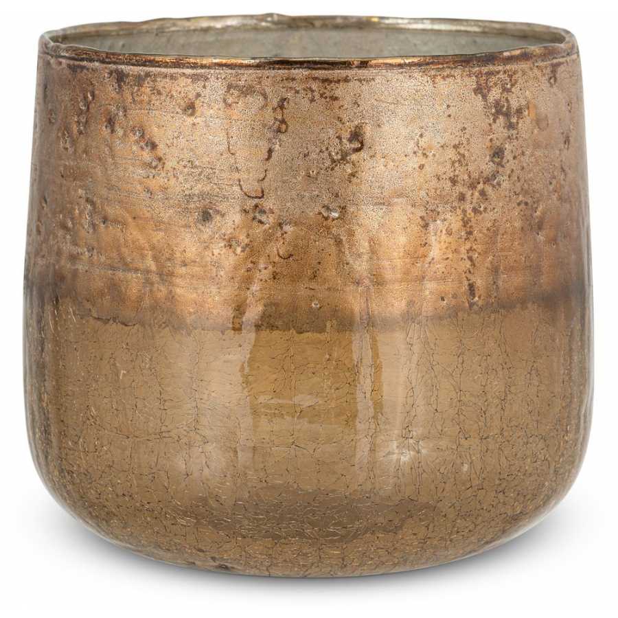 Nkuku Konara Tealight Holder - Copper Smoke - Large