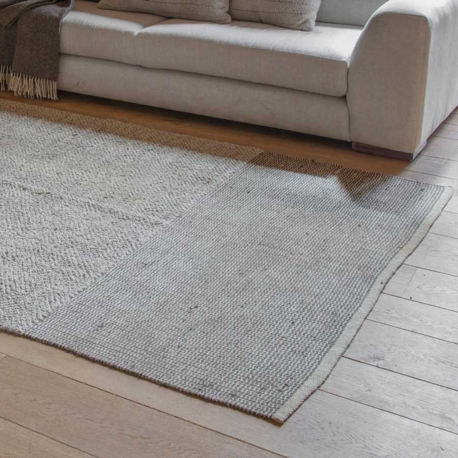 Nkuku Kufr Rug - Soft Blue & Brown