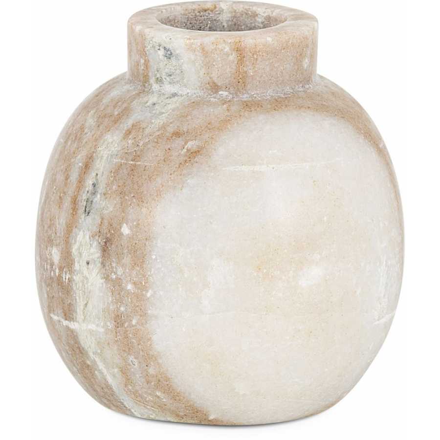 Nkuku Khari Round Vase - Beige