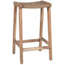 Nkuku Vinay Bar Stool - Brown