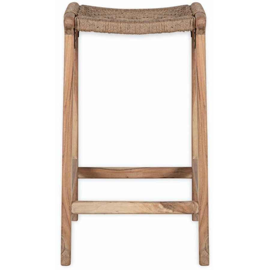 Nkuku Vinay Bar Stool - Brown