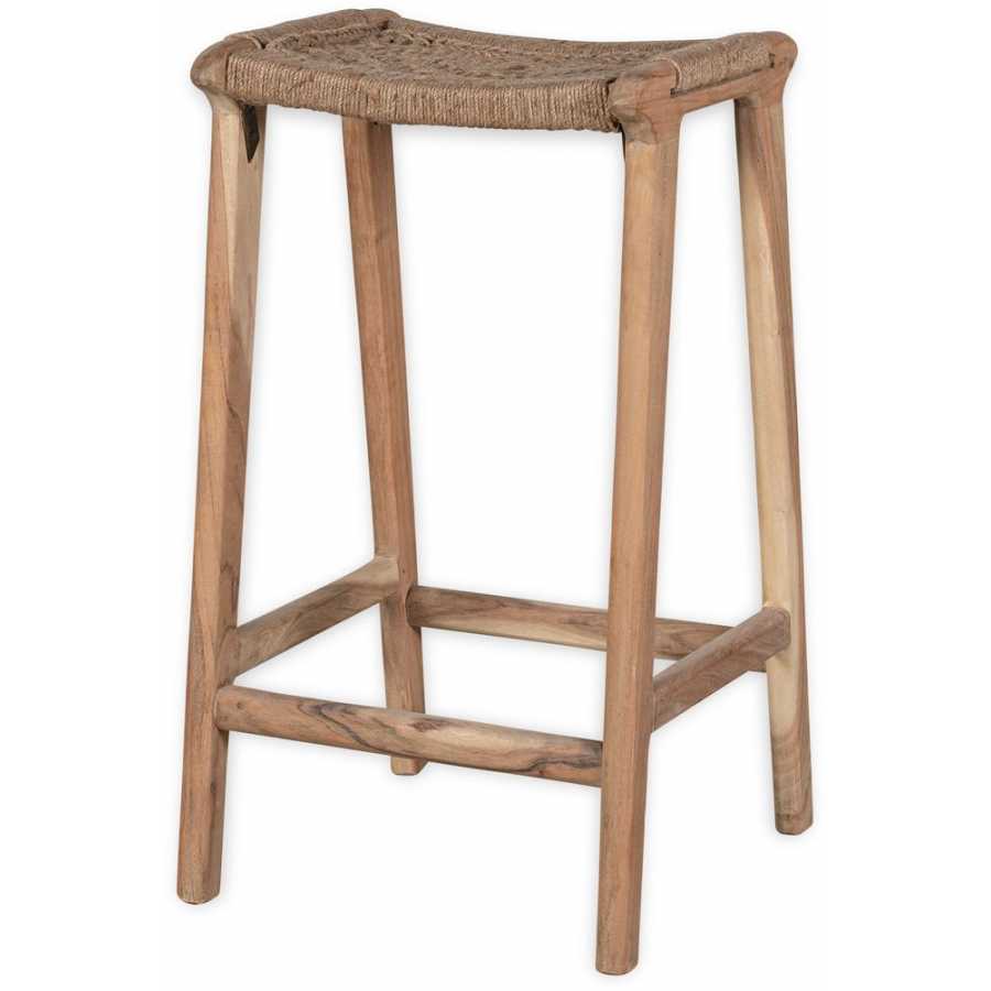 Nkuku Vinay Bar Stool - Brown