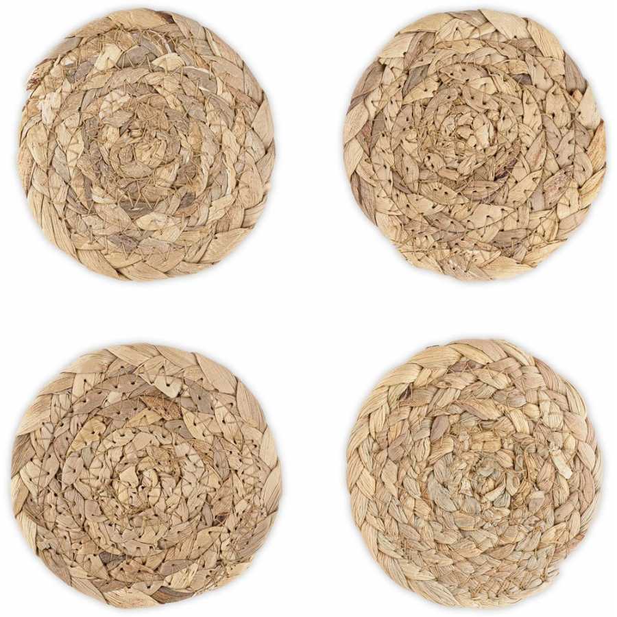 Nkuku Lam Coasters - Set of 4 - Natural