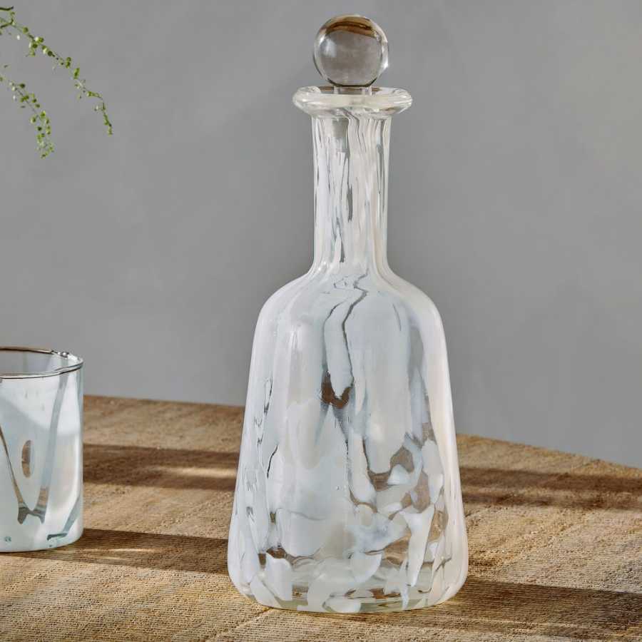 Nkuku Lohara Decanter - White