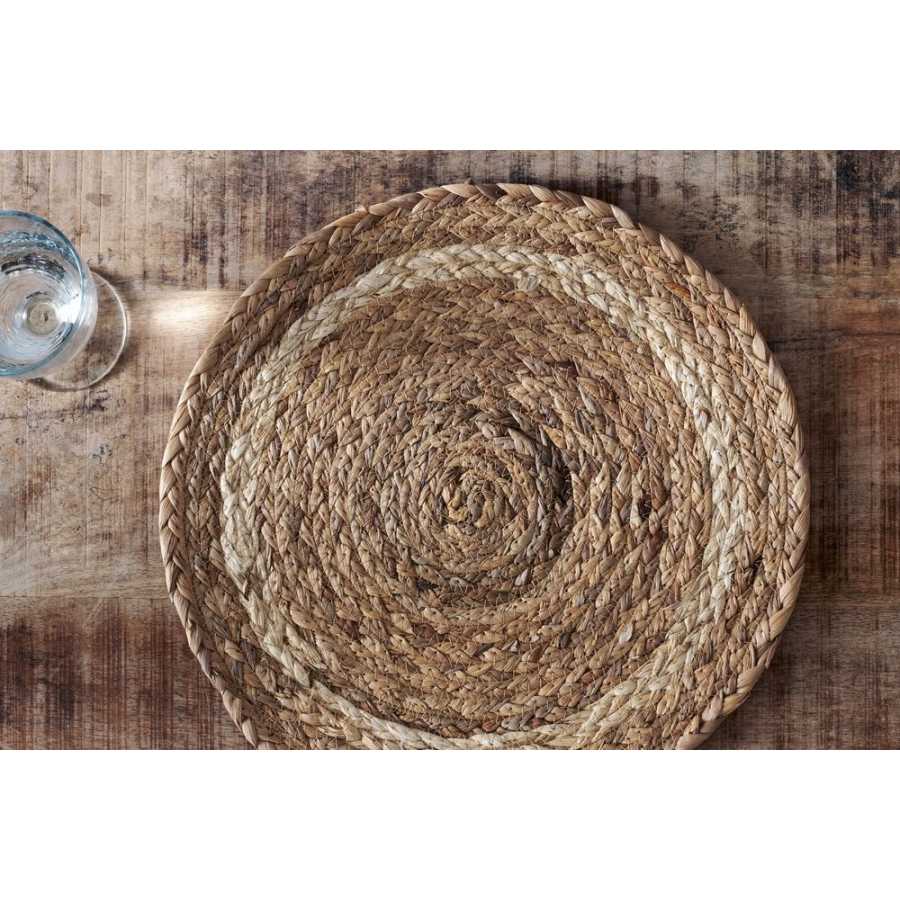 Nkuku Lam Round Placemats - Set of 4 - Natural