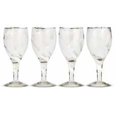 Nkuku Lohara Wine Glasses - Set of 4 - White