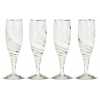 Nkuku Lohara Champagne Flutes - Set of 4 - White