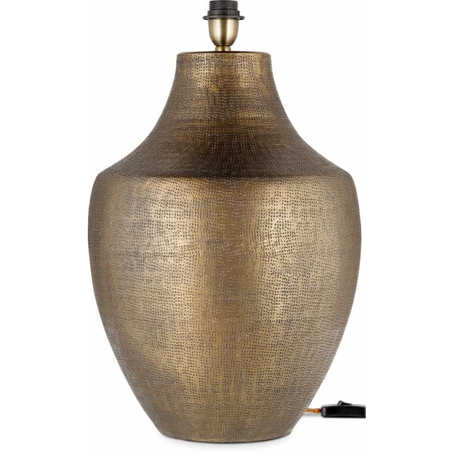 Nkuku Tanda Table Lamp Base - Antique Brass