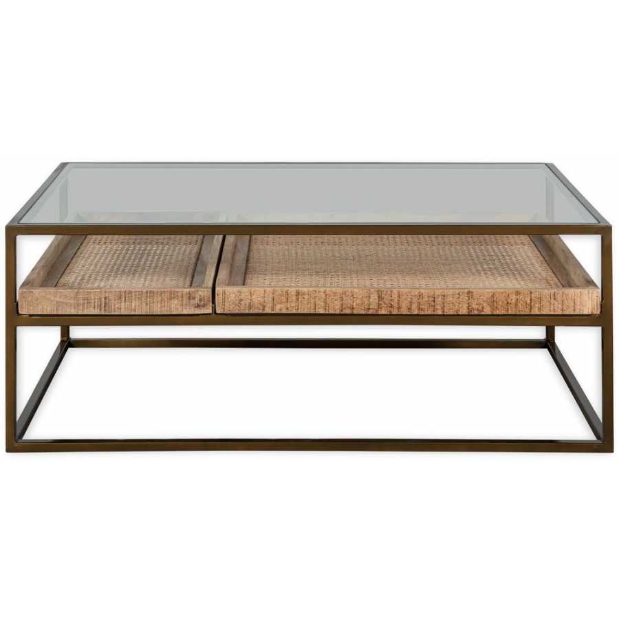 Nkuku Luzon Coffee Table - Brass