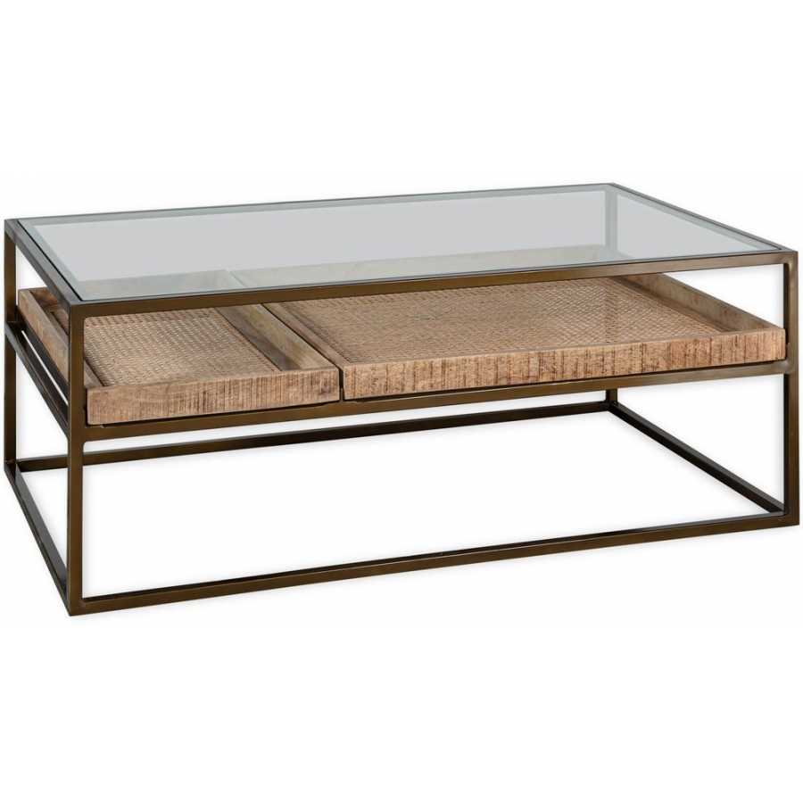 Nkuku Luzon Coffee Table - Brass