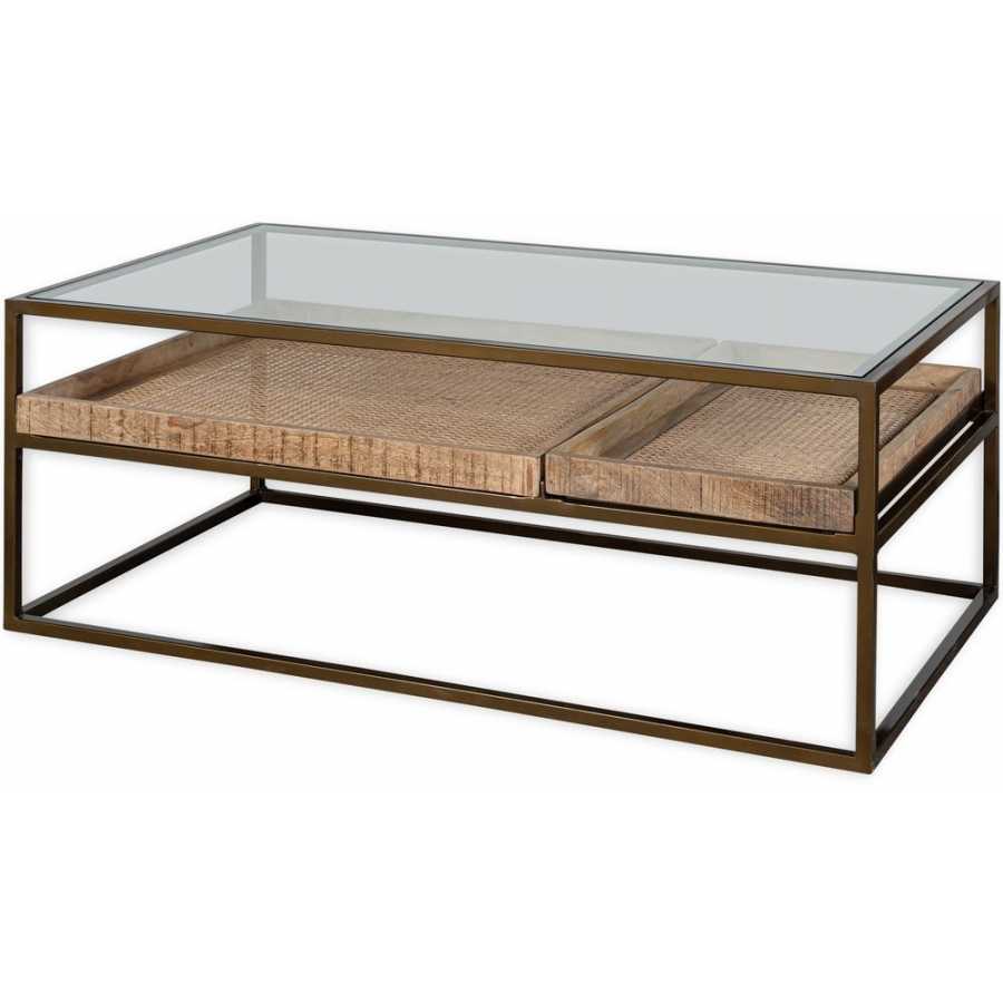 Nkuku Luzon Coffee Table - Brass