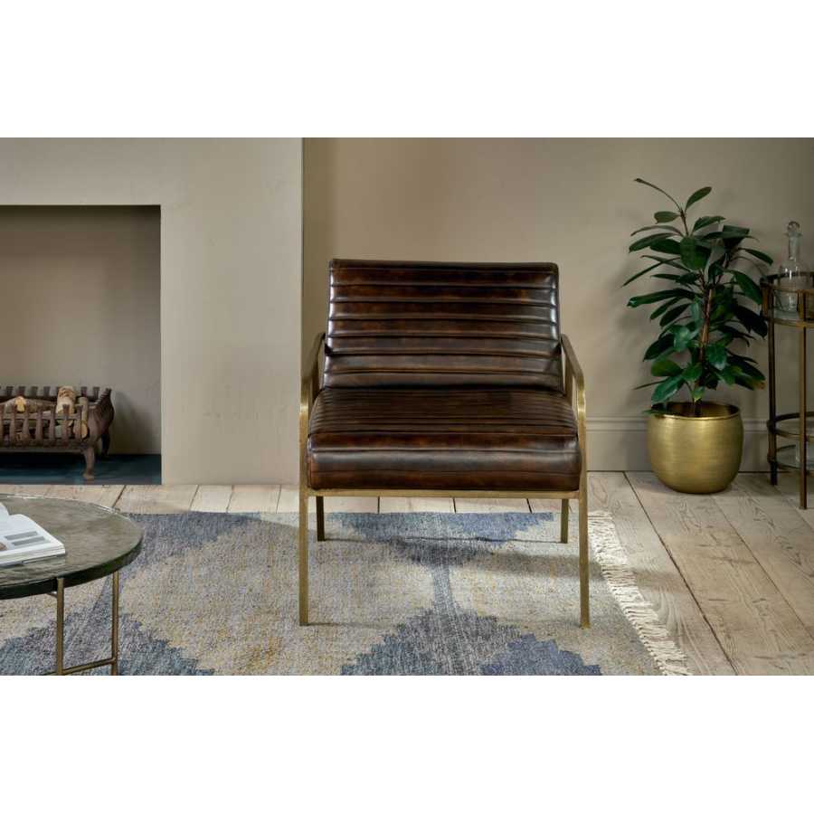 Nkuku Mirai Lounge Chair - Chocolate Brown