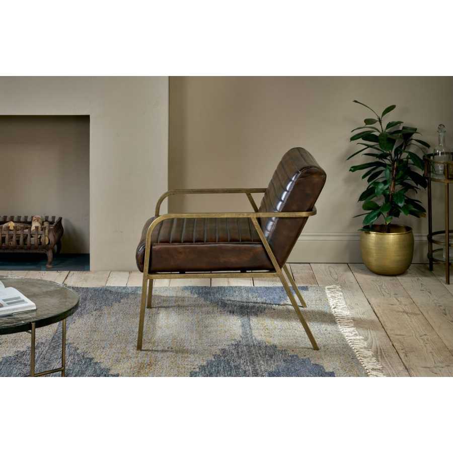 Nkuku Mirai Lounge Chair - Chocolate Brown