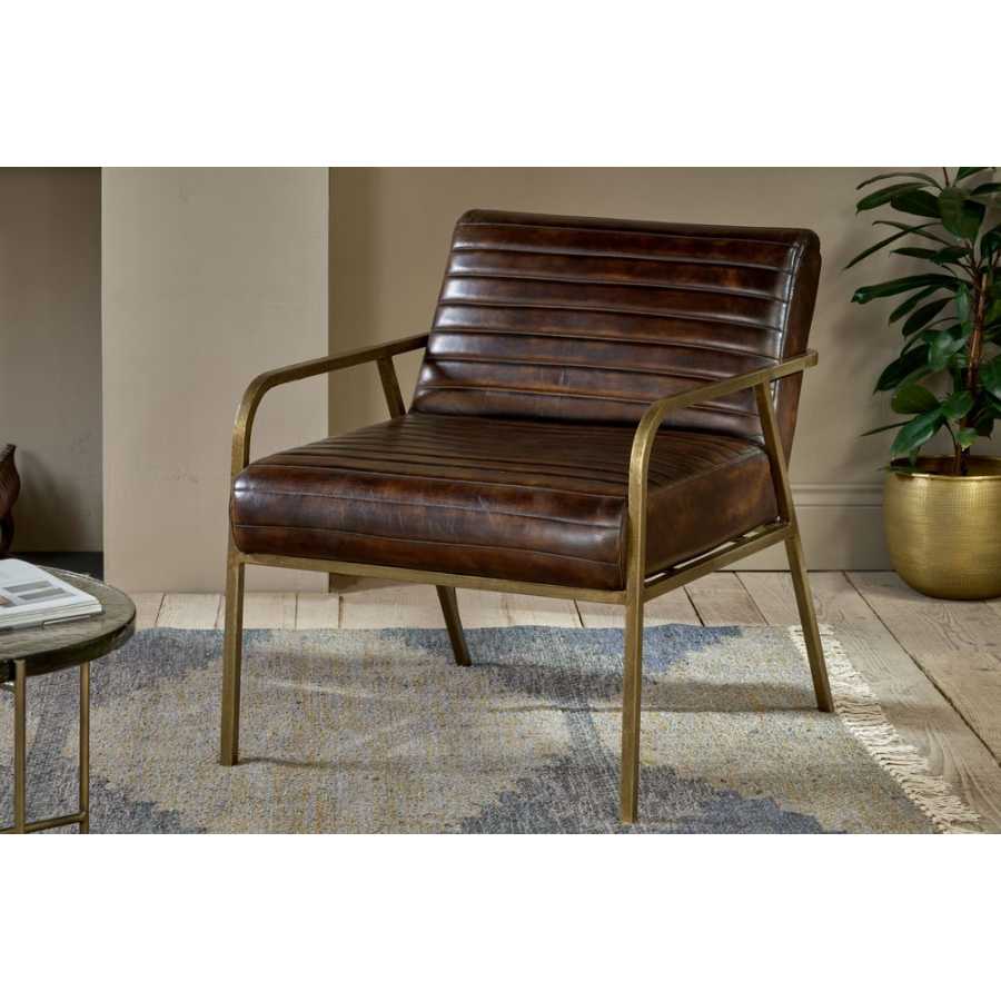 Nkuku Mirai Lounge Chair - Chocolate Brown