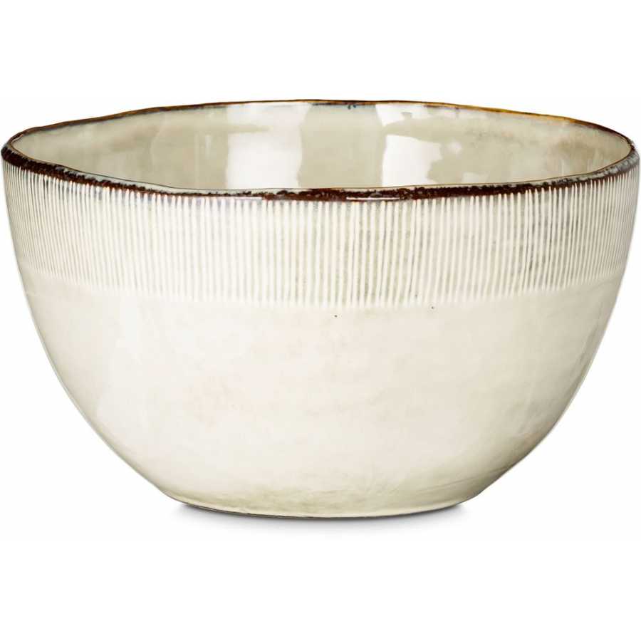 Nkuku Malia Serving Bowl - Cream