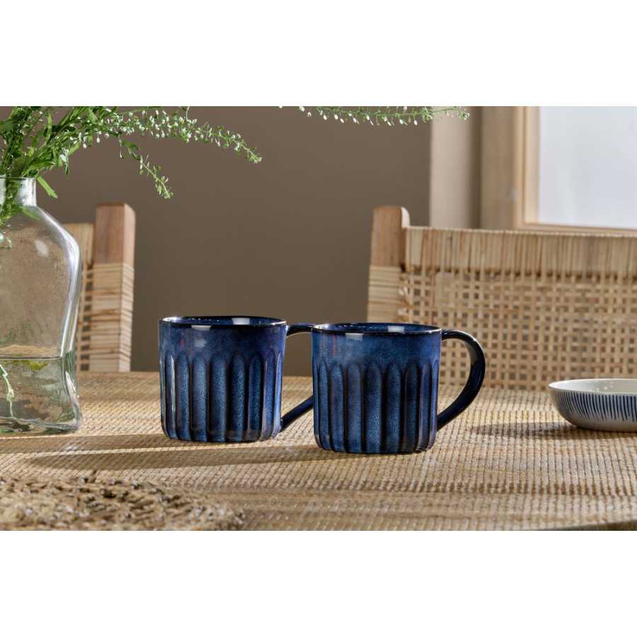 Nkuku Moda Mugs - Set of 2 - Deep Blue