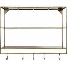 Nkuku Meghana Wall Shelf - Brass