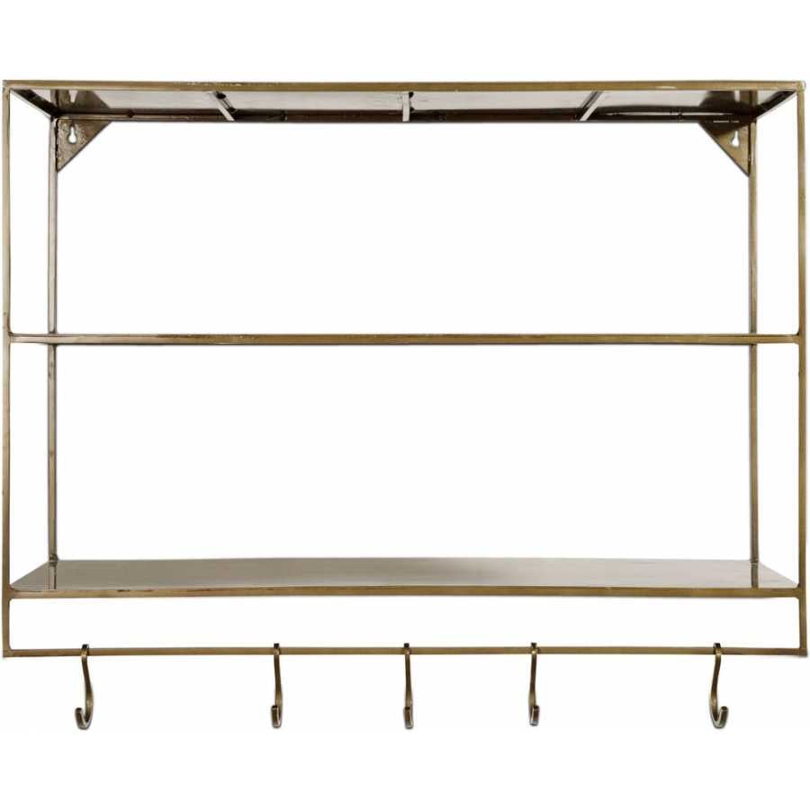 Nkuku Meghana Wall Shelf - Brass