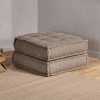 Nkuku Nadeeka Footstool Module - Soft Grey