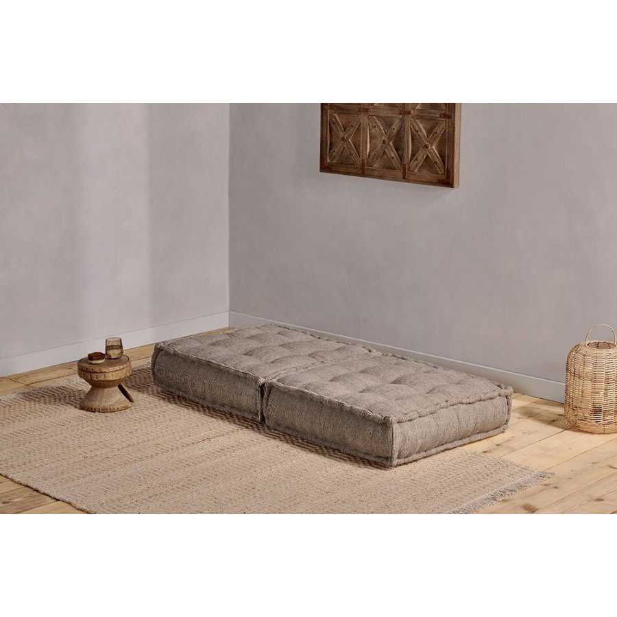 Nkuku Nadeeka Footstool Module - Soft Grey