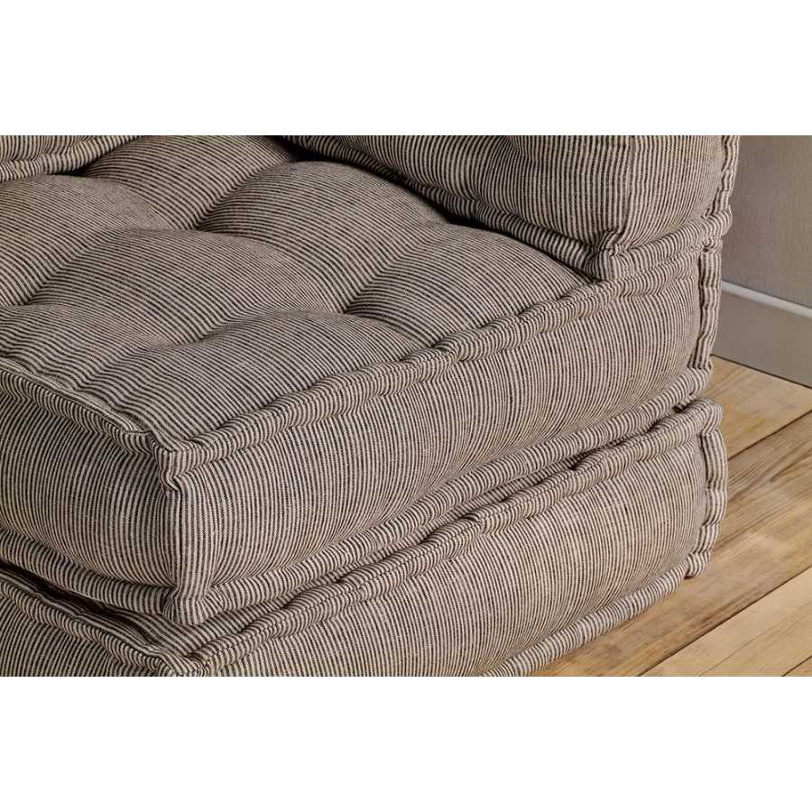 Nkuku Nadeeka Footstool Module - Soft Grey