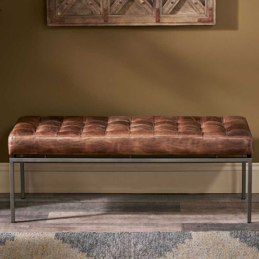 Nkuku Nasan Bench - Brown